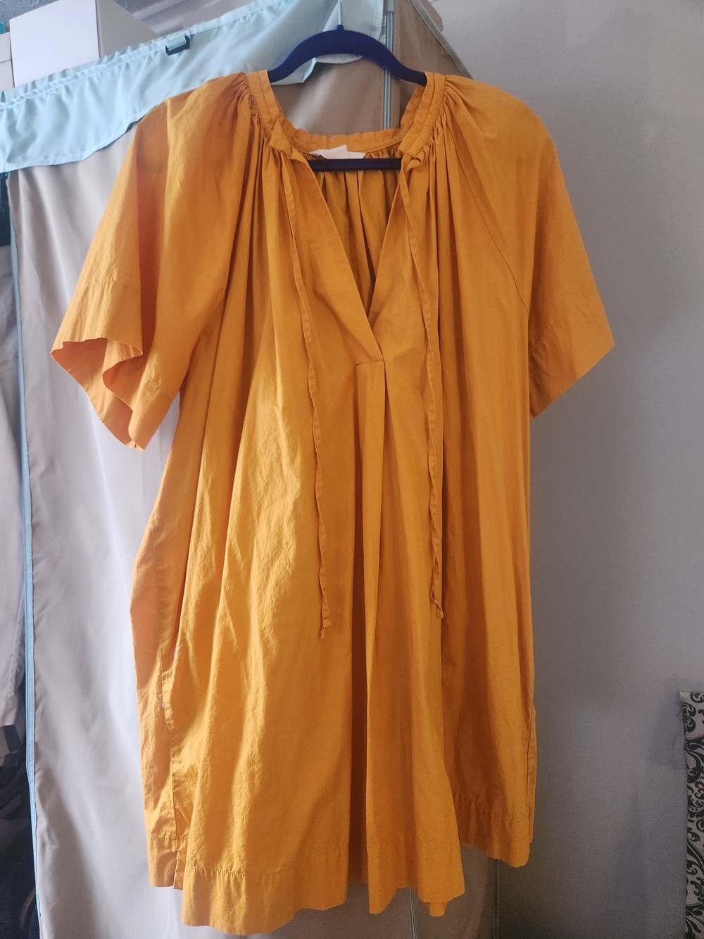 H&M Mustard Yellow Elastic Waist Skirt